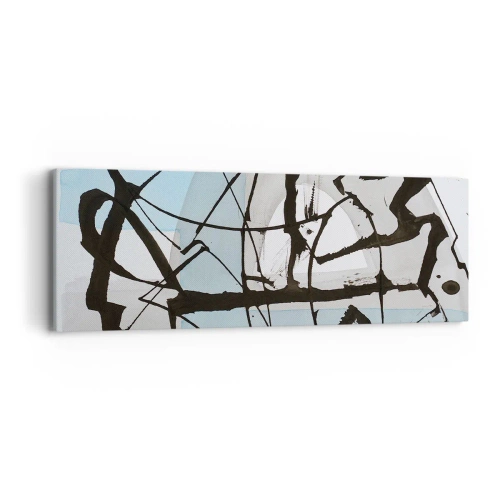 Bild auf Leinwand - Leinwandbild - Trotzdem blau - 90x30 cm