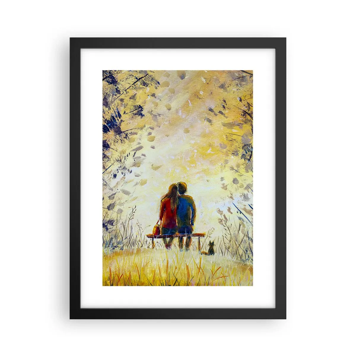 Poster in einem schwarzem Rahmen - Magischer Augenblick - 30x40 cm