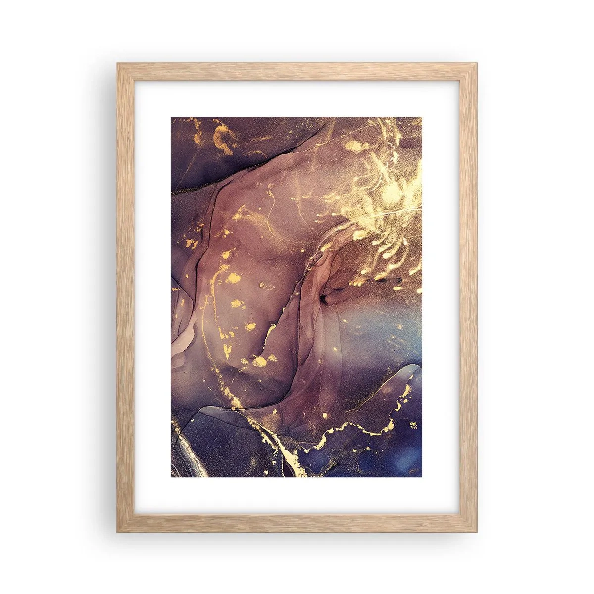 Poster in einem Rahmen aus heller Eiche - Materie und Geist - 30x40 cm