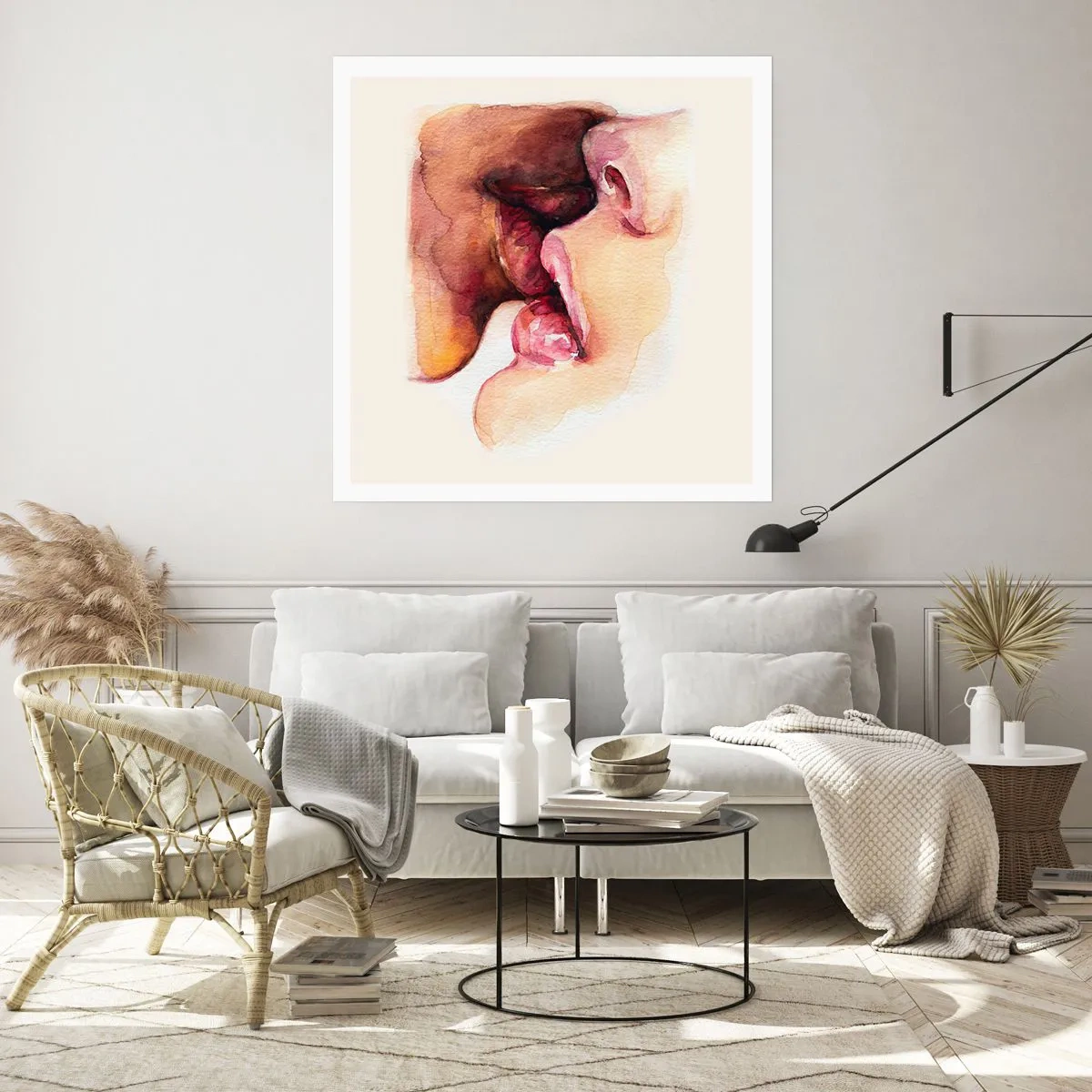 Poster - Wie Tag und Nacht, Erde und Himmel - 60x60 cm