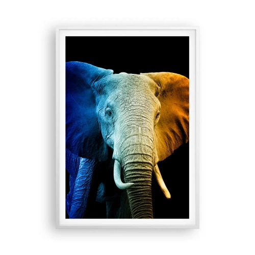 Poster in einem weißen Rahmen - Exzentrisch, kein Verrückter - 70x100 cm