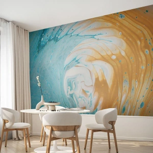 Fototapete Standard Eco - Pastellwirbel - Abstraktion, Stück, Moderne Kunst - 450x315 cm