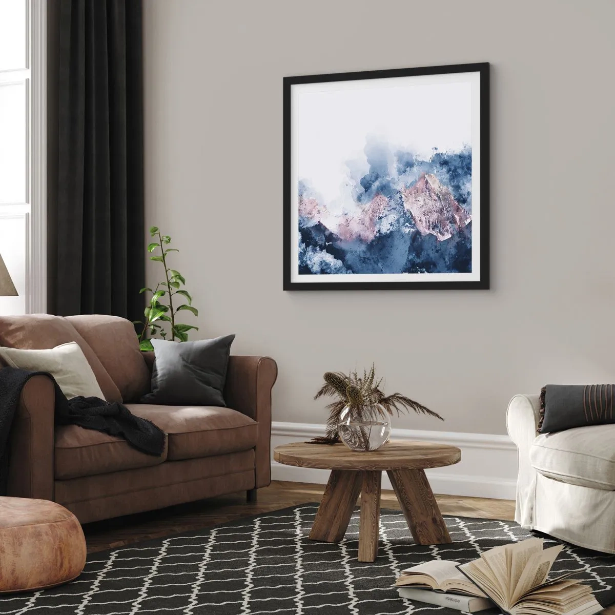 Poster in einem schwarzem Rahmen - Das sind die Spitzen! - 50x50 cm