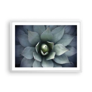 Poster in einem weißen Rahmen - Es lockt an und warnt - 70x50 cm