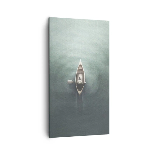 Bild auf Leinwand - Leinwandbild - Durch den Mondsee - 45x80 cm