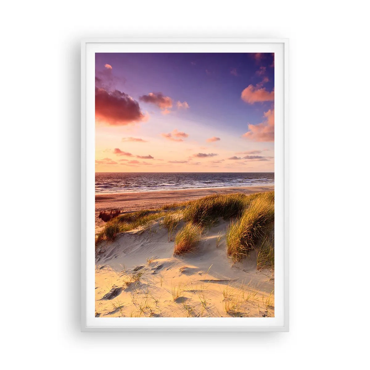 Poster in einem weißen Rahmen - Die Luft riecht schon im Sommer - 70x100 cm