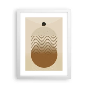 Poster in einem weißen Rahmen - Zur Entstehung geometrischer Figuren - 30x40 cm