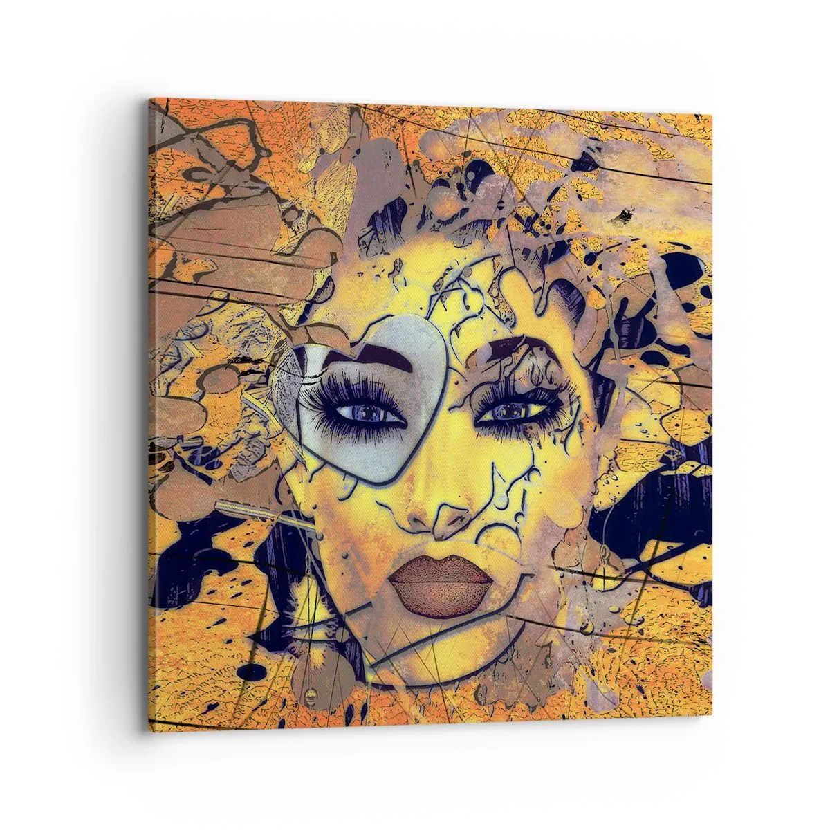 Bild auf Leinwand - Leinwandbild - Sonnige Schönheit - 70x70 cm