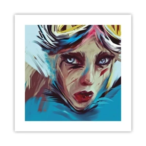 Poster - Strassenkämpferin - 40x40 cm