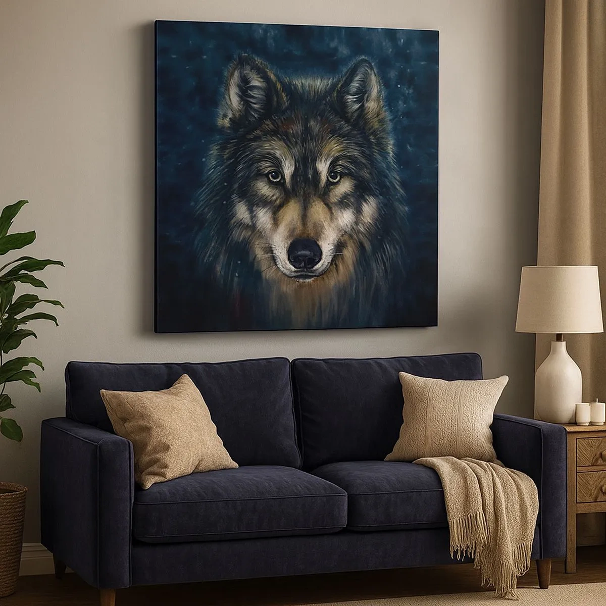 Bild auf Leinwand - Leinwandbild - Alpha? Und Omega - 30x30 cm