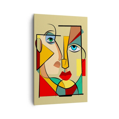 Bild auf Leinwand - Leinwandbild - Passendes Paar - 80x120 cm