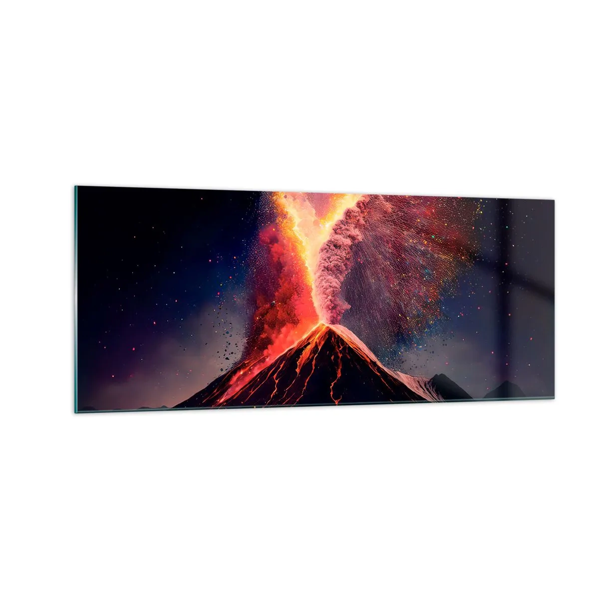 Glasbild - Bild auf glas - Schönheit und Horror - 100x40 cm