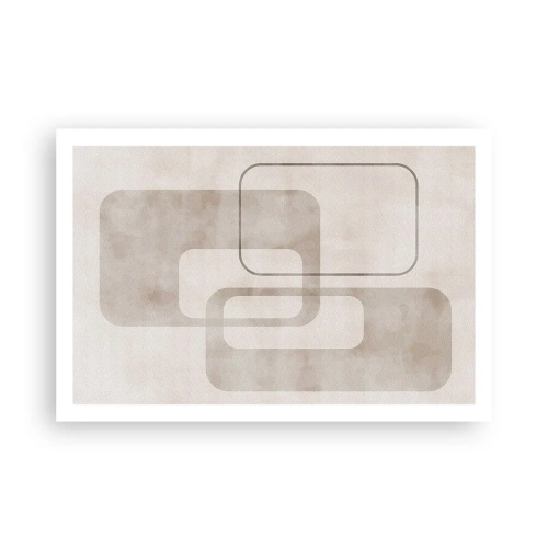 Poster - Geometrische Fuge - 91x61 cm