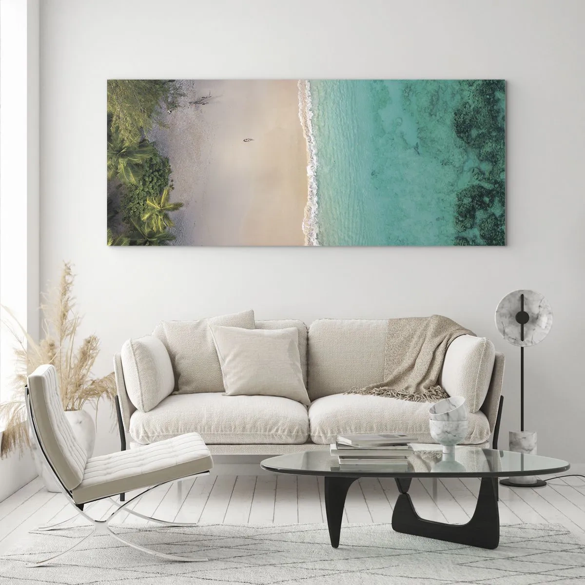 Glasbild - Bild auf glas - Paradiesstrand - 100x40 cm