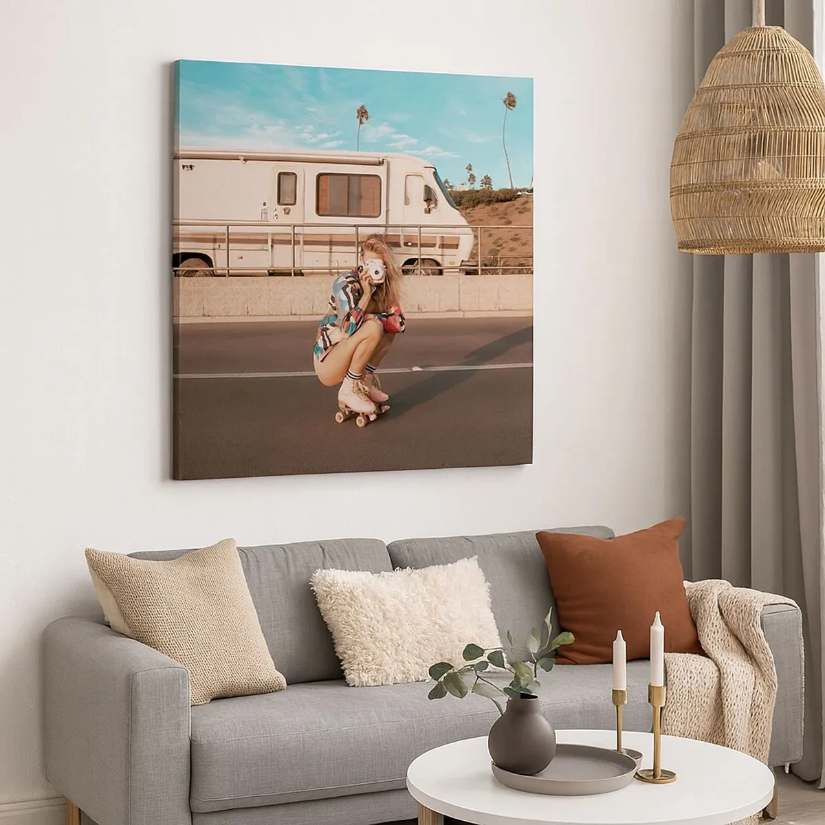 Bild auf Leinwand - Leinwandbild - Lächel bitte! - 30x30 cm