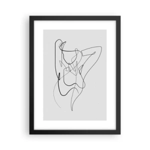 Poster in einem schwarzem Rahmen - So, wie du wirklich bist ... - 30x40 cm