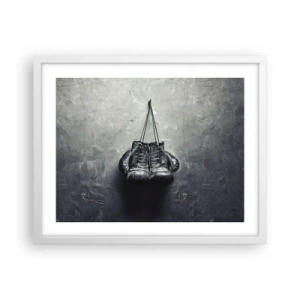 Poster in einem weißen Rahmen - Zeit des Kampfes und Zeit des Friedens - 50x40 cm