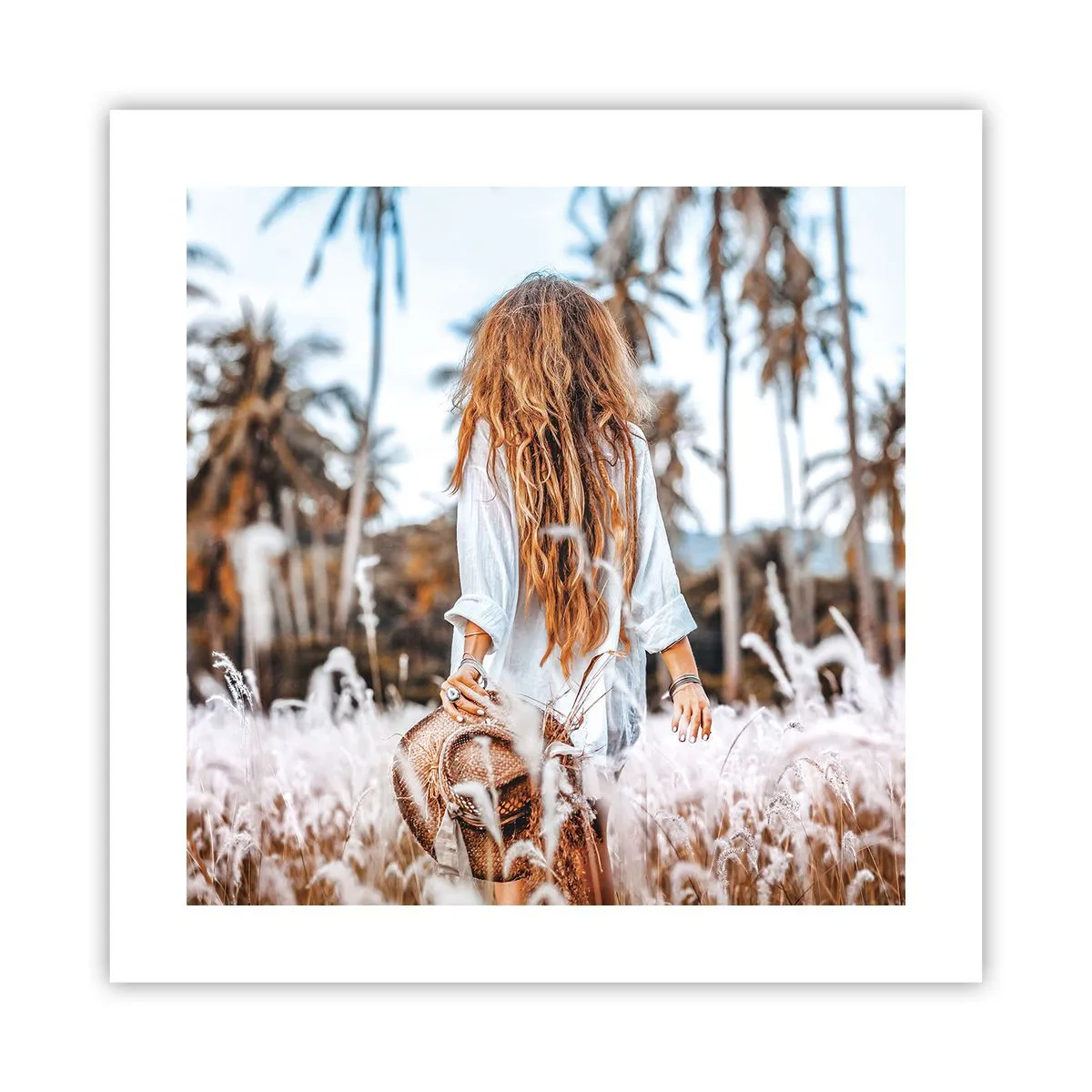 Poster - Geboren aus Grasflaum - 40x40 cm