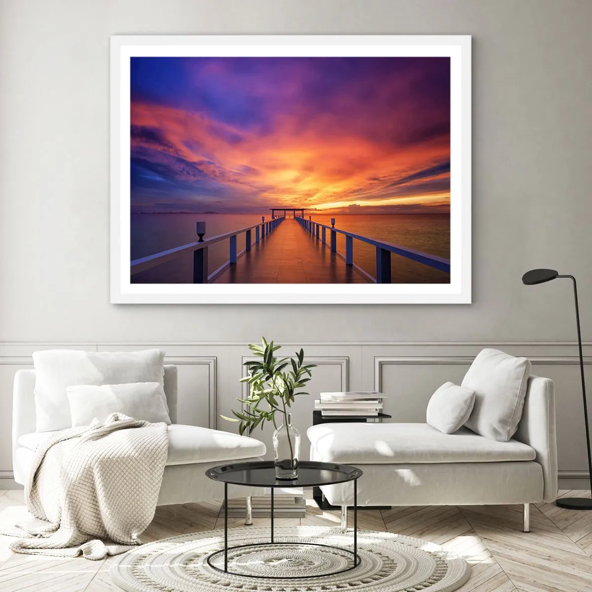 Poster in einem weißen Rahmen - Ohne Ende - 100x70 cm