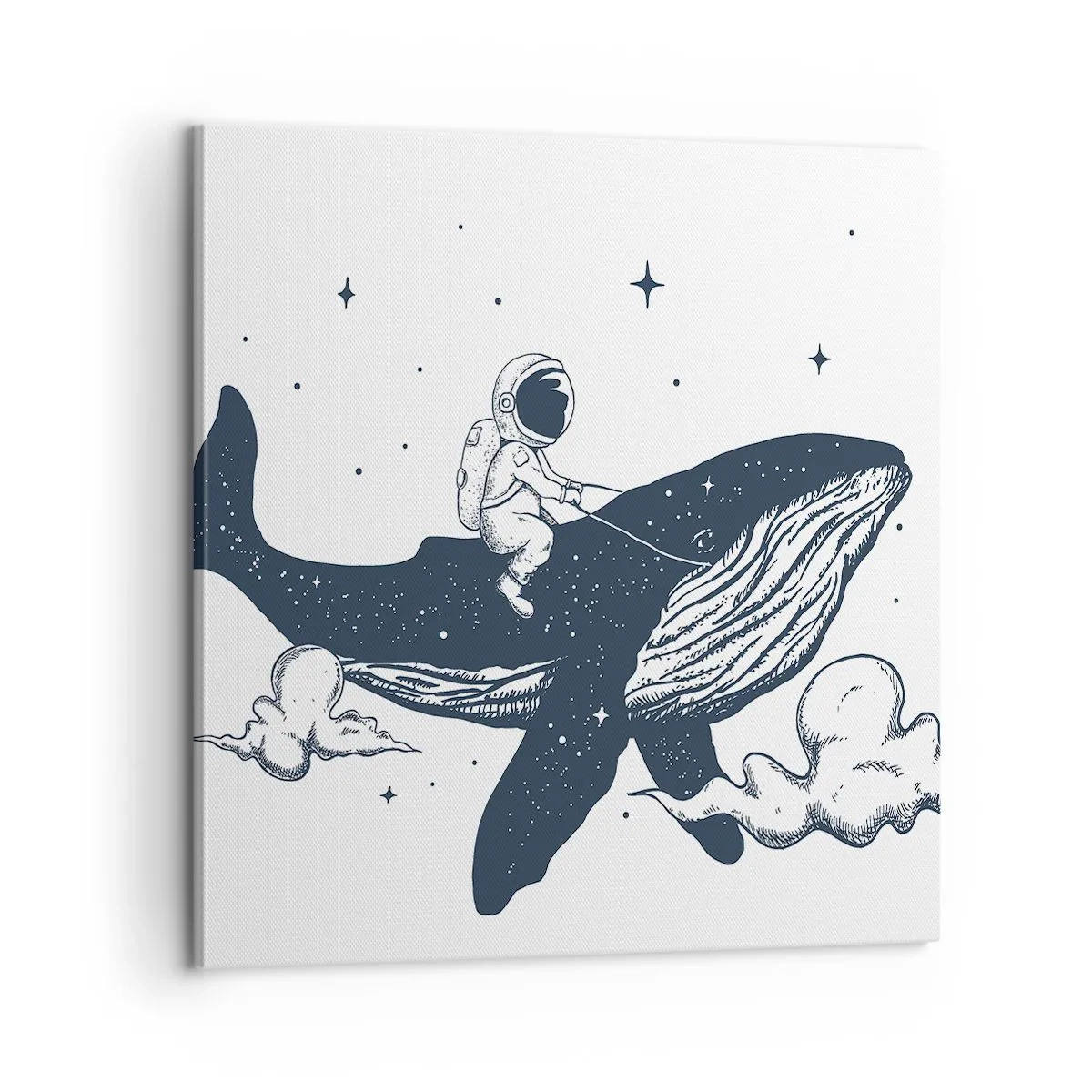 Bild auf Leinwand - Leinwandbild - Weltraumabenteuer - 60x60 cm