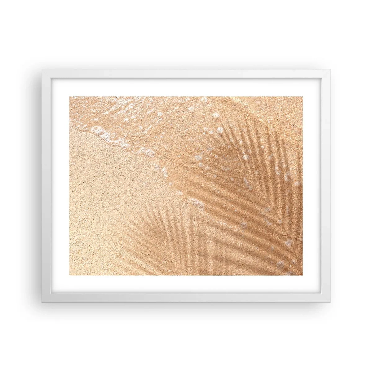 Poster in einem weißen Rahmen - Der Schatten eines heißen Sommers - 50x40 cm