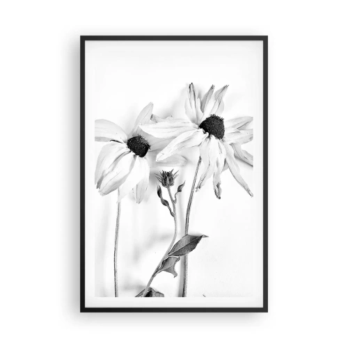 Poster in einem schwarzem Rahmen - Niemand will allein sein - 61x91 cm