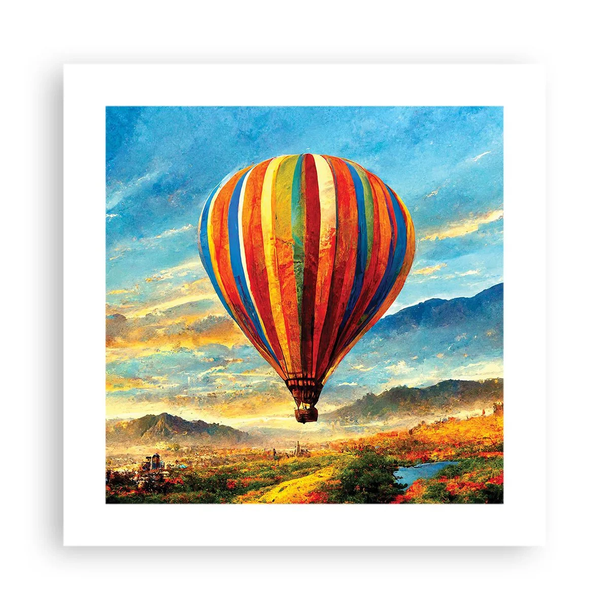 Poster - In der Stille sieht man mehr - 40x40 cm