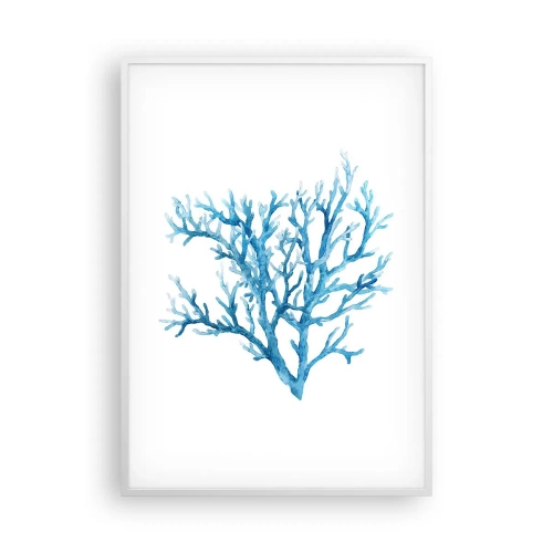 Poster in einem weißen Rahmen - Nautisches Filigran - 70x100 cm