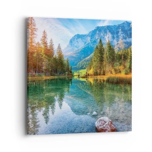 Bild auf Leinwand - Leinwandbild - Die Sanftheit des Herbstes - 40x40 cm