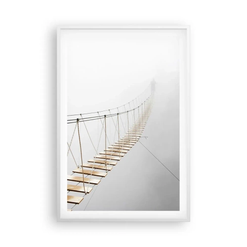 Poster in einem weißen Rahmen - Wohin wird es dich führen? - 61x91 cm