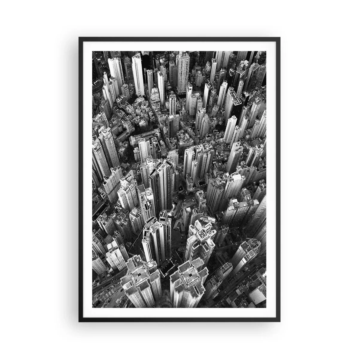 Poster in einem schwarzem Rahmen - Immer höher und höher - 70x100 cm