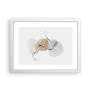 Poster in einem weißen Rahmen - Luftperlen - 40x30 cm