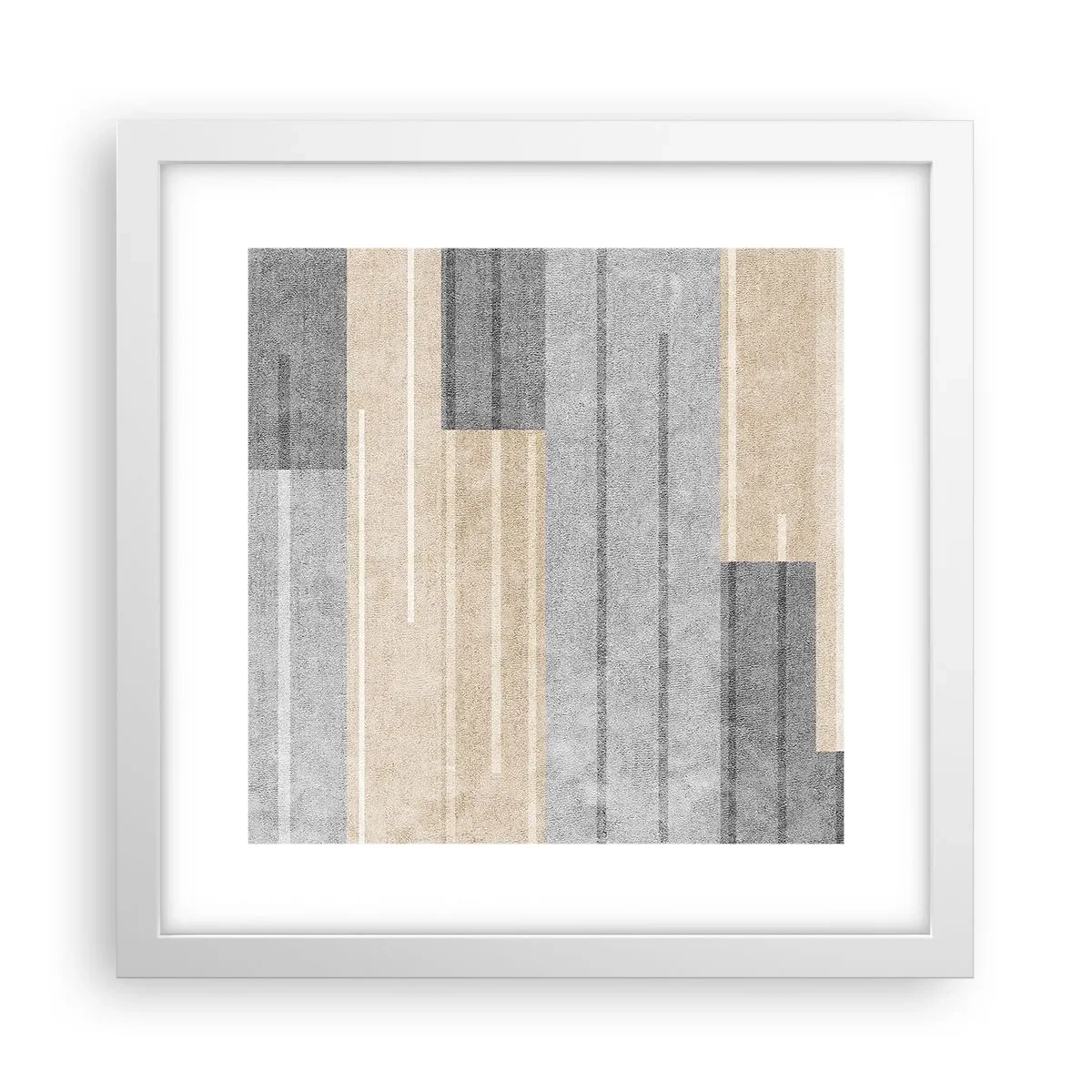 Poster in einem weißen Rahmen - Komposition: Vertikal halten - 30x30 cm