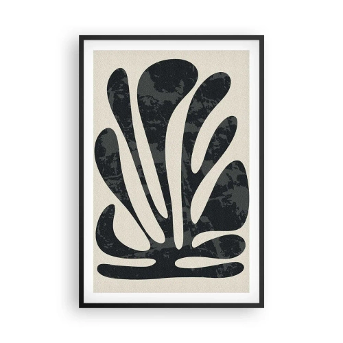 Poster in einem schwarzem Rahmen - Vielfingrige Abstraktion - 61x91 cm