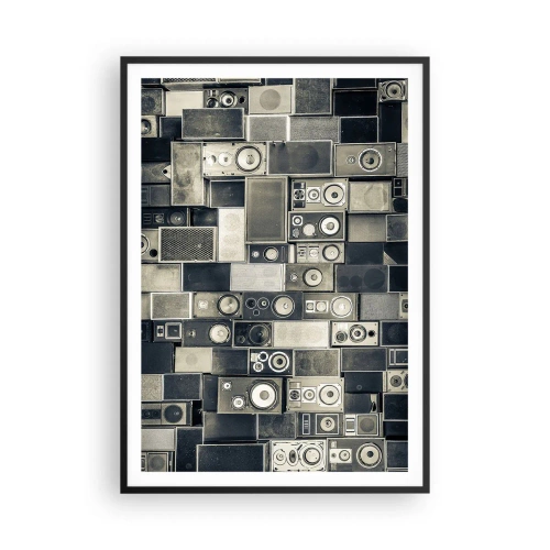 Poster in einem schwarzem Rahmen - Und es ist alles in Ordnung - 70x100 cm