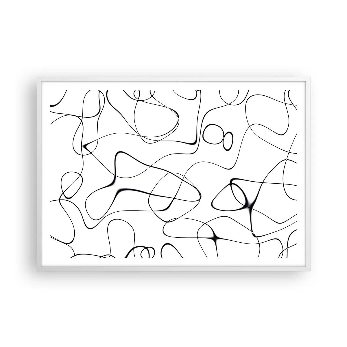 Poster in einem weißen Rahmen - Lebenswege, Wechselfälle - 100x70 cm