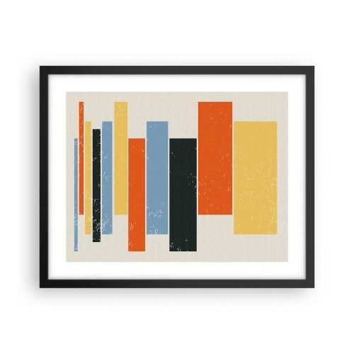 Poster in einem schwarzem Rahmen - Musiknotation - 50x40 cm
