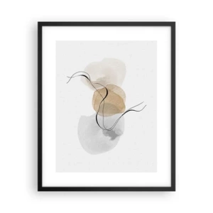 Poster in einem schwarzem Rahmen - Luftperlen - 40x50 cm