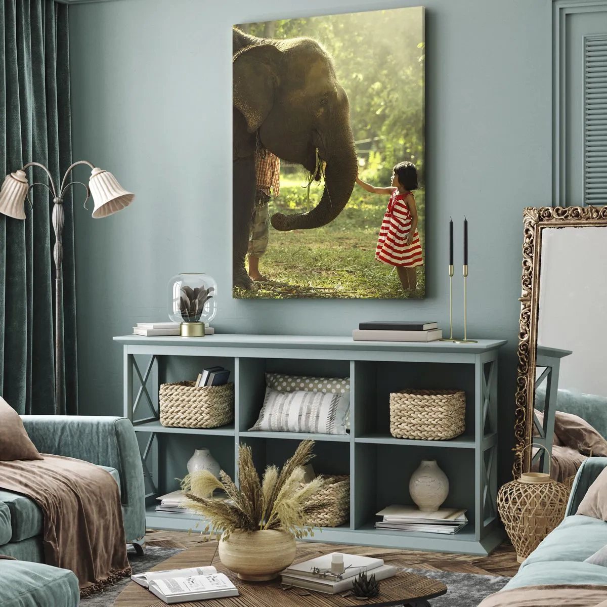 Bild auf Leinwand - Leinwandbild - Die Stärke der Freundschaft - 45x80 cm