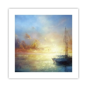 Poster - In einer goldenen Bucht - 40x40 cm