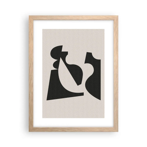 Poster in einem Rahmen aus heller Eiche - Zum Selbstbauen - 30x40 cm