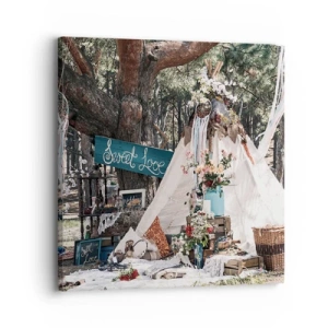 Bild auf Leinwand - Leinwandbild - Liebe machen ... - 30x30 cm