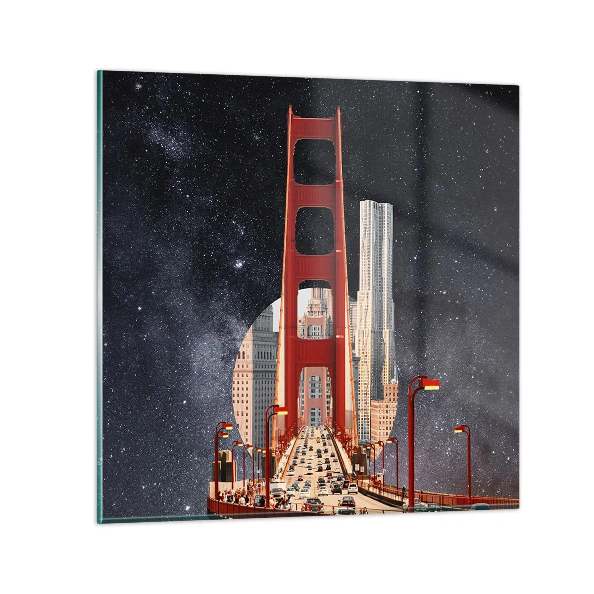 Glasbild - Bild auf glas - Immer im Mittelpunkt - 50x50 cm