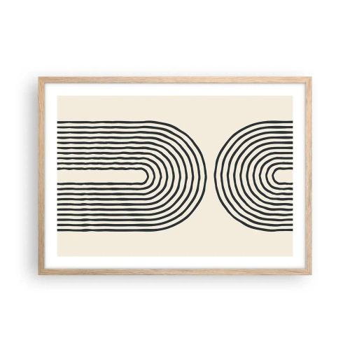 Poster in einem Rahmen aus heller Eiche - In einem Moment ... - 70x50 cm