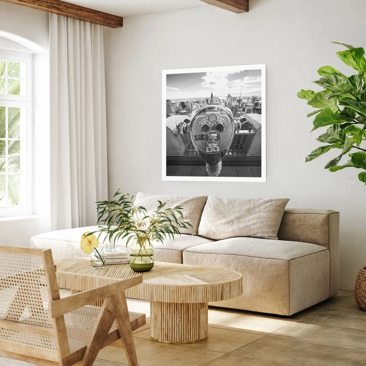 Poster - Stadt über den Städten - 60x60 cm