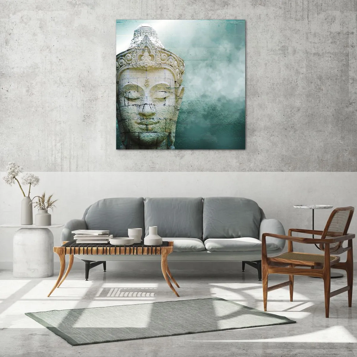 Glasbild - Bild auf glas - Auf der Suche nach dem Licht - 60x60 cm