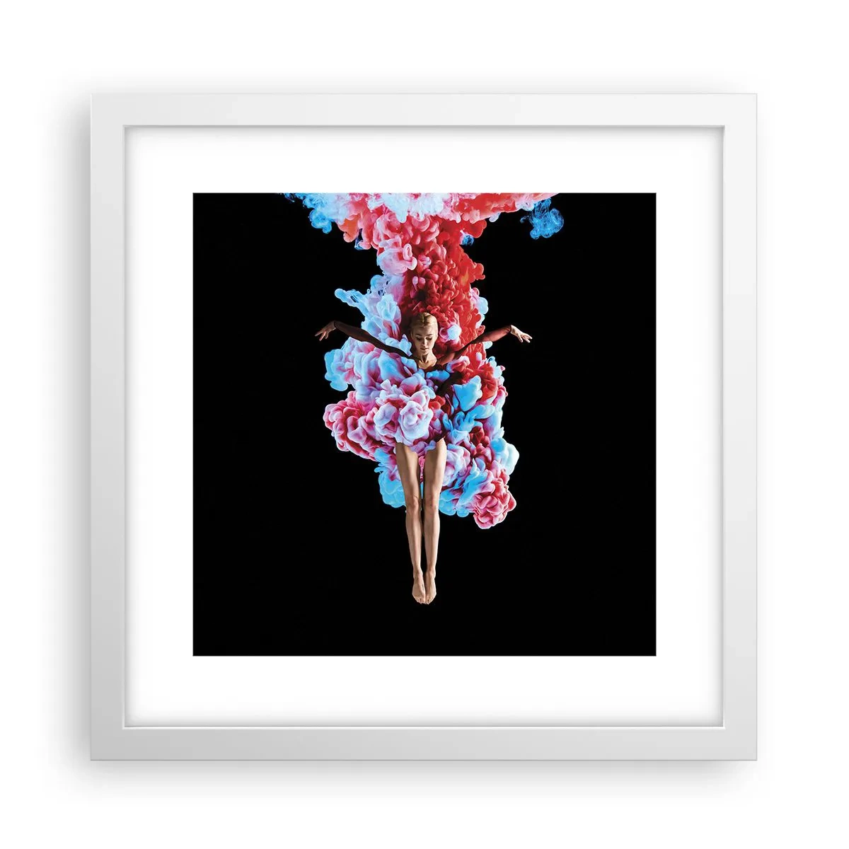 Poster in einem weißen Rahmen - In voller Blüte - 30x30 cm