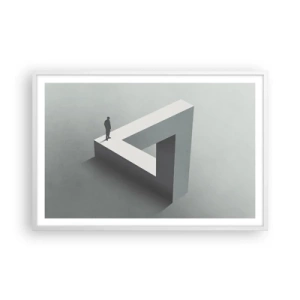 Poster in einem weißen Rahmen - Es ist also doch möglich - 91x61 cm