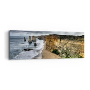 Bild auf Leinwand - Leinwandbild - Rohe Schönheit - 90x30 cm