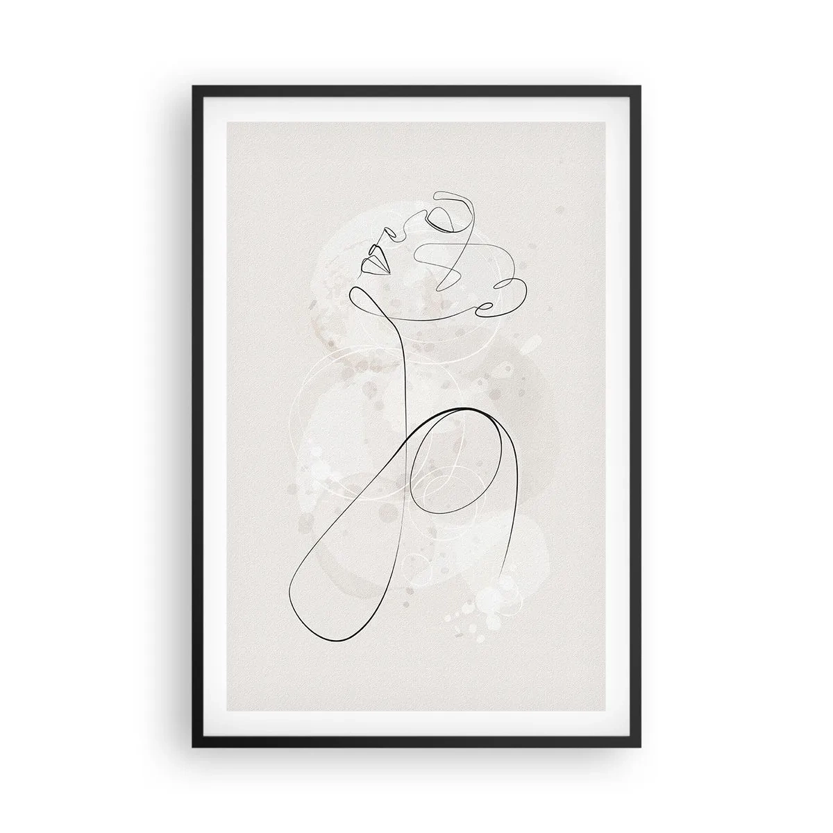 Poster in einem schwarzem Rahmen - Die Spirale der Schönheit - 61x91 cm